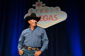 George Strait announces four concert dates at the new Las Vegas Arena, scheduled to open in 2016, during the "Strait to Vegas" press conference held at MGM Grand Resort and Casino on Tuesday, Sept. 22, 2015, in Las Vegas. (Photo by Al Powers/Powers Imagery/Invision/AP)